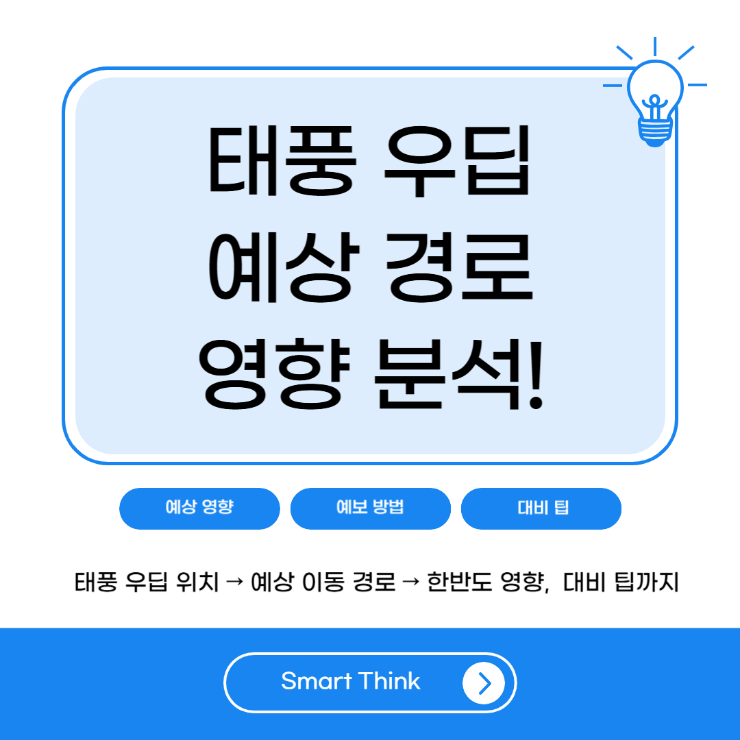 2025년 태풍 우딥 예상경로 및 영향 분석