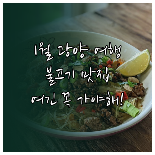 광양 여행 정보 1월 추천 여행지와 ..