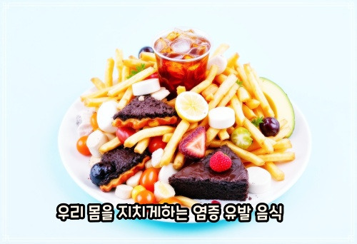 염증 유발 식품들