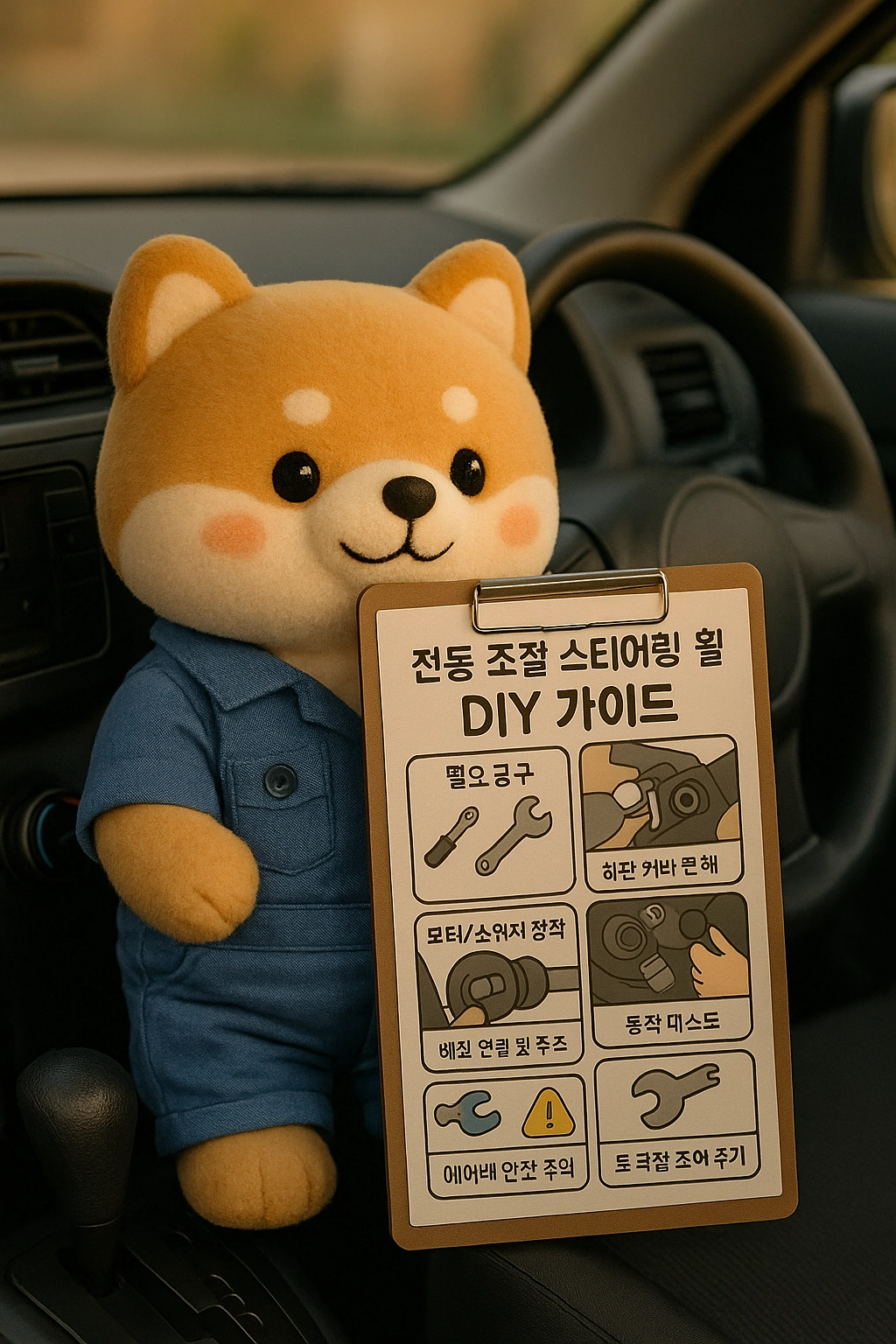 전동 조절 스티어링 휠, 직접 장착할 수 있나요 DIY 가이드