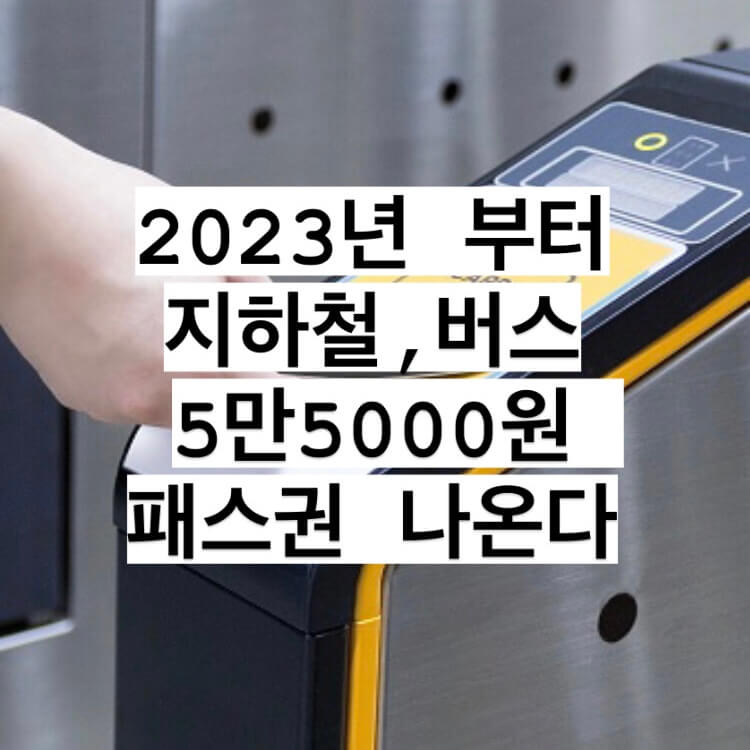 지하철 버스 패스권 도입