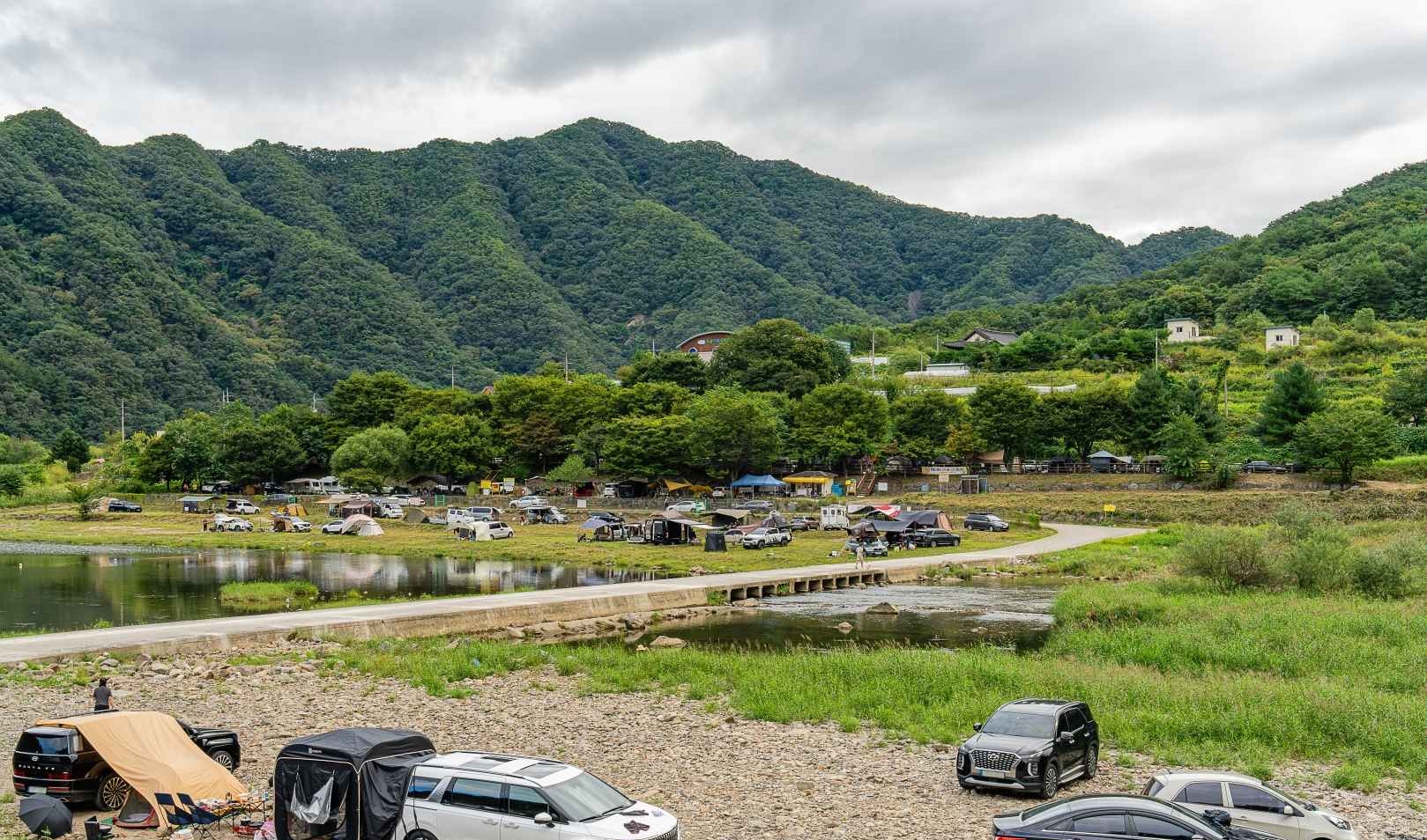 화천 딴산유원지 캠핑장
