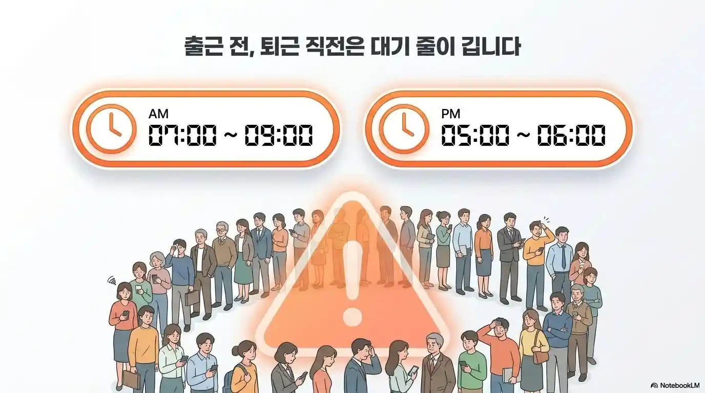 투표소 혼잡 시간대 출근 전 퇴근 직후