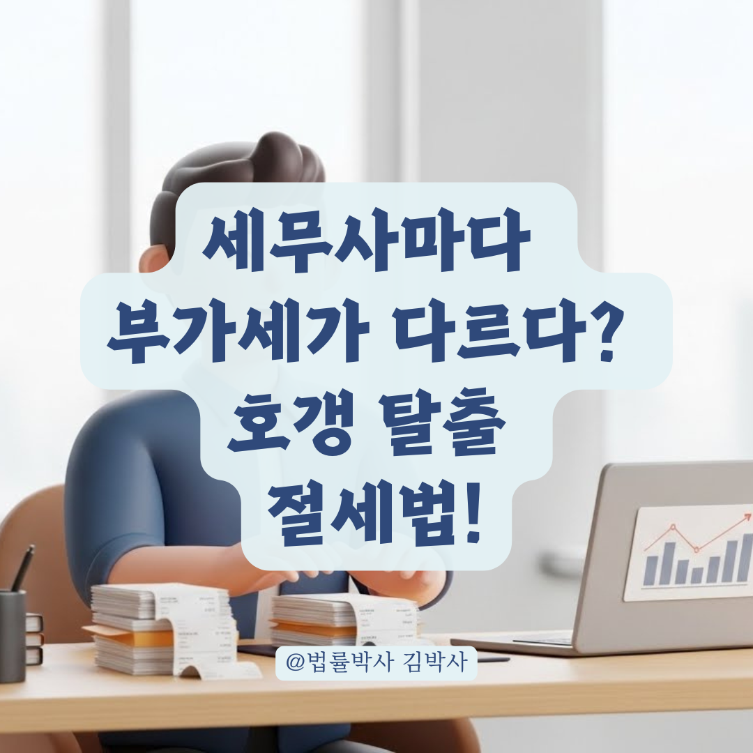 세무 대리인마다 다른 부가세 신고 결과와 안전한 절세 노하우