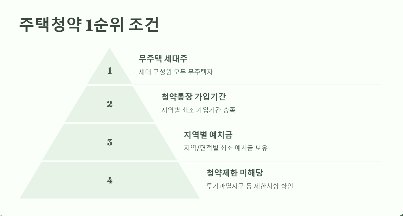주택청약 1순위 조건
