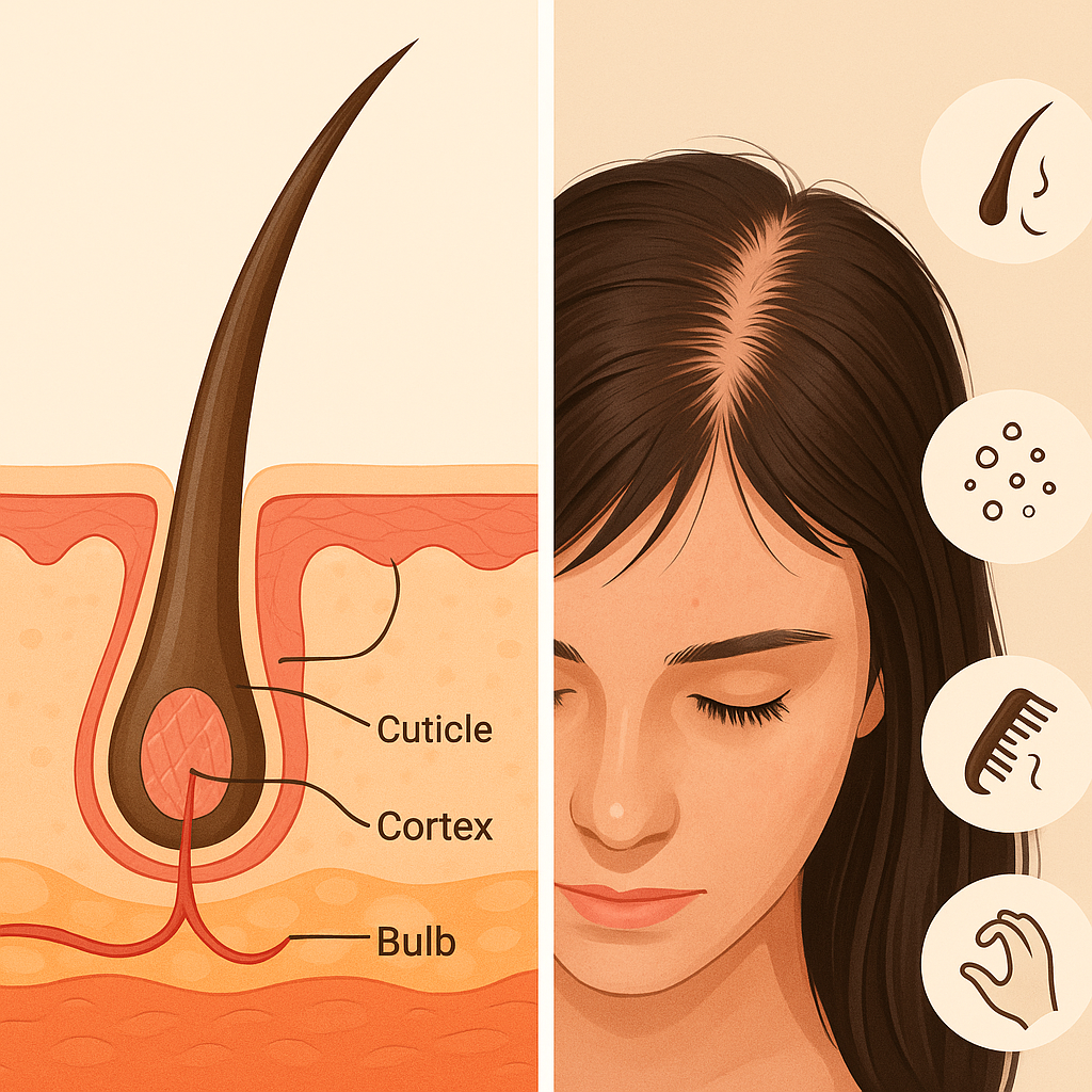 탈모를 조기에 알아차릴 수 있는 6가지 주요 증상