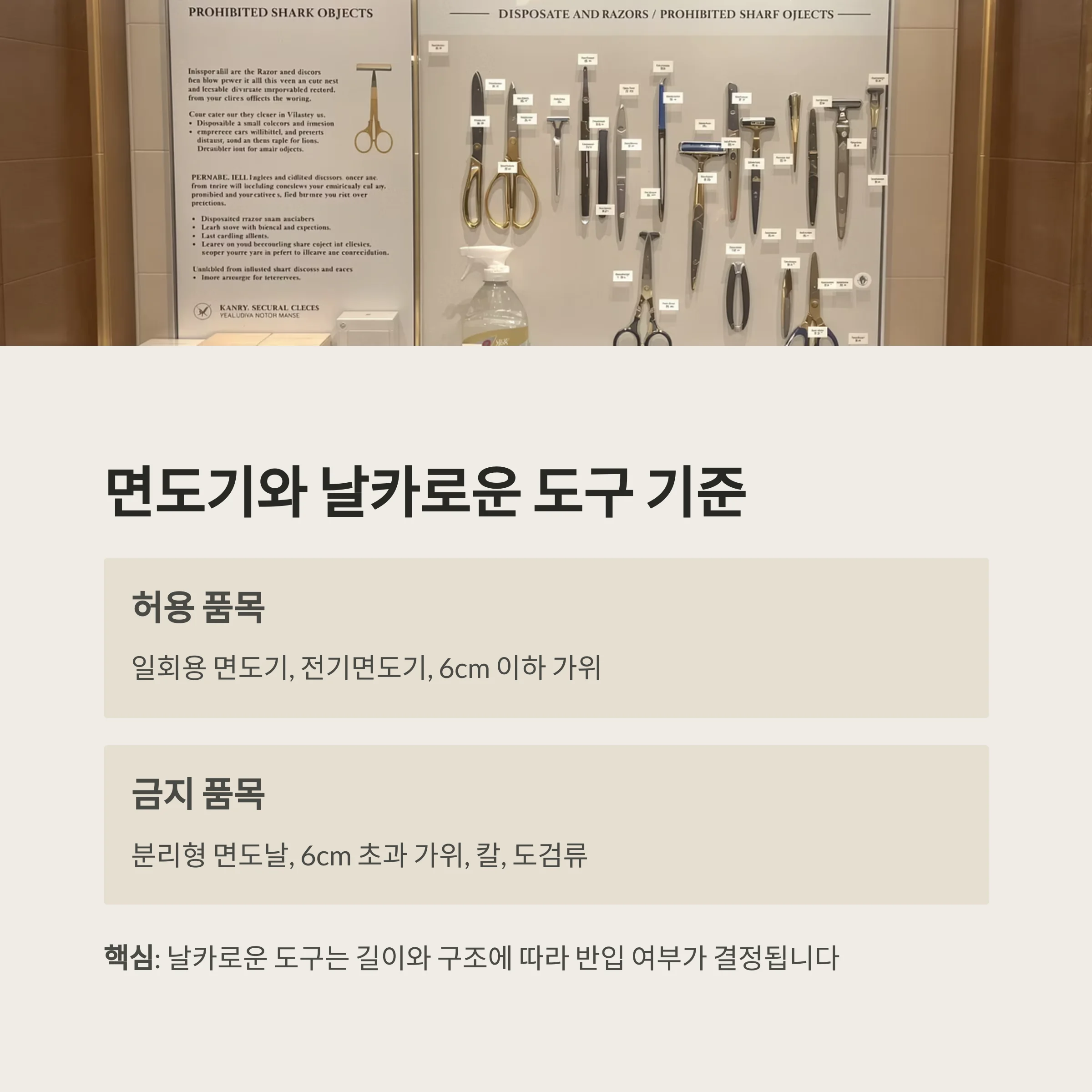 최신 기내반입금지 품목 총정리