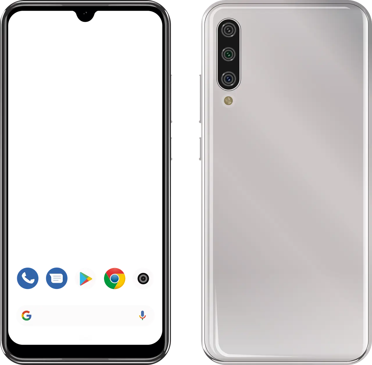 앱이 깔끔하게 정리된 스마트폰 홈 화면