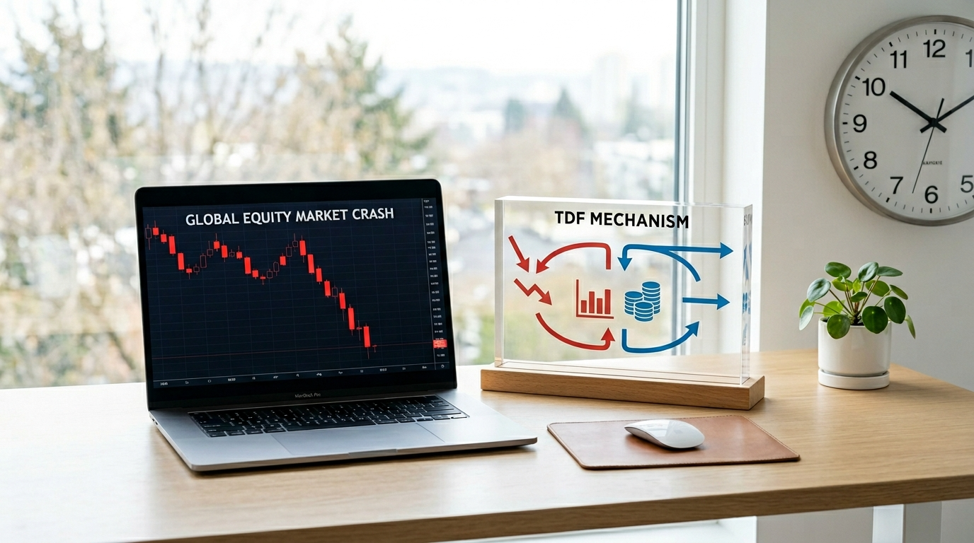 폭락 시 TDF가 기계적 매도하는 사진