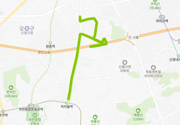 부천-58-1번-버스-노선-지도