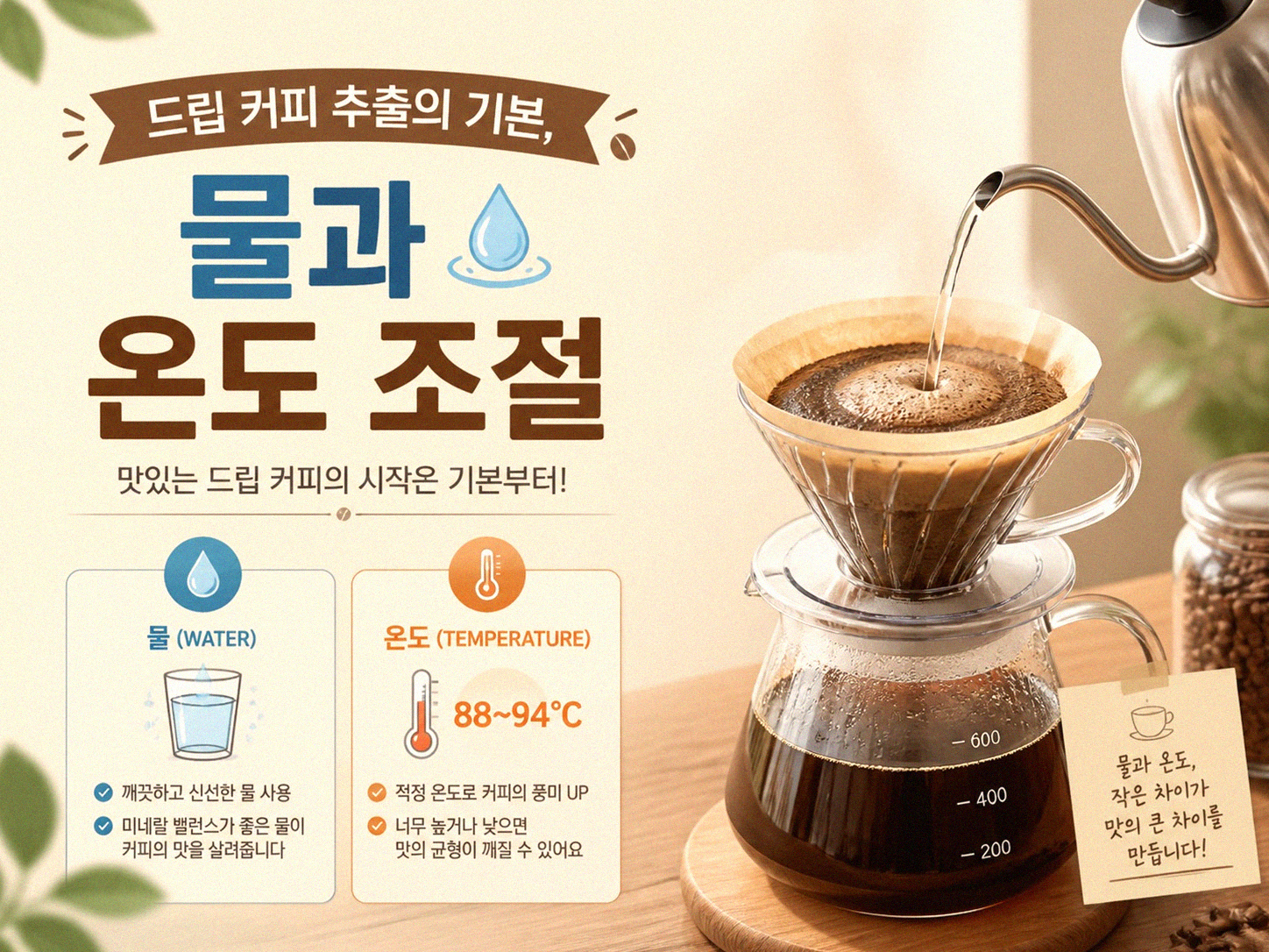 드립 커피 집에서 제대로 시작하기