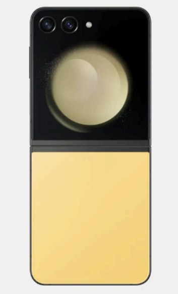 갤럭시 z플립 5 옐로우 색상 사진