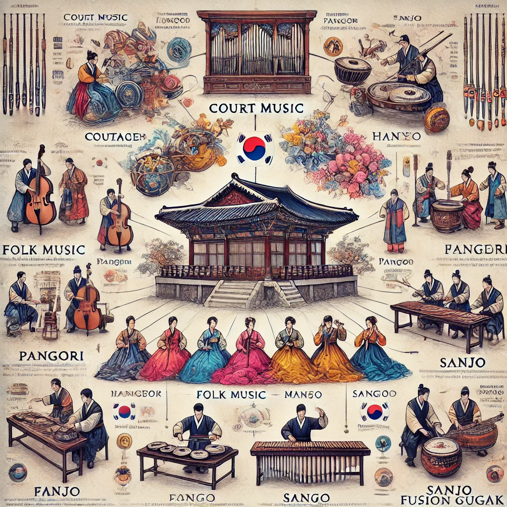 국악 장르별 대표 곡