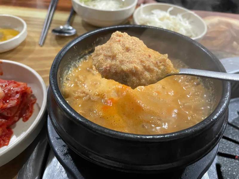 콩비지찌개 모습