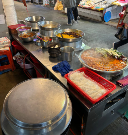 6시내고향 부산 부전시장 선지해장국 맛집(힘내라 전통시장)