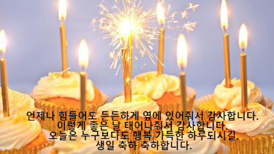 생일축하 메세지 문자 카톡 모음5