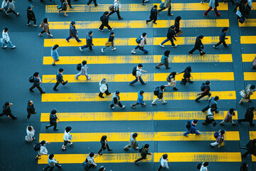 노란색 횡단보도의 도입