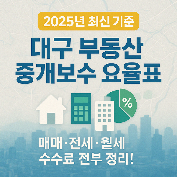 대구 부동산 중개보수 썸네일 이미지입니다.