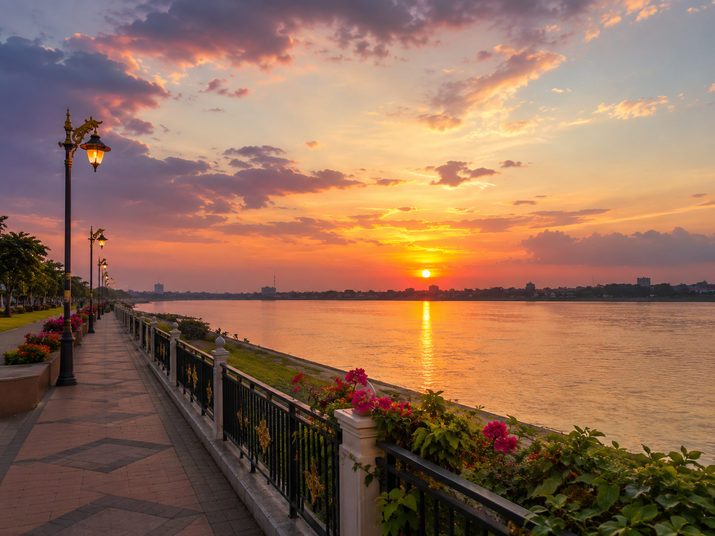 메콩강 산책로(Nong Khai Riverside)