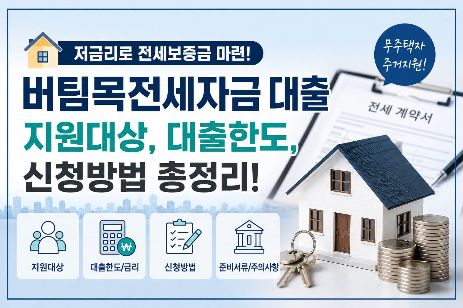 버팀목전세자금 대출 설명 이미지