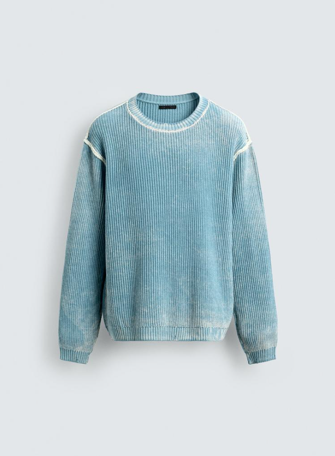 {티셔츠} 마리와 별난 아빠들 116회 :: 황동주(강민보) / 자라 ZARA 하늘색 니트 티셔츠