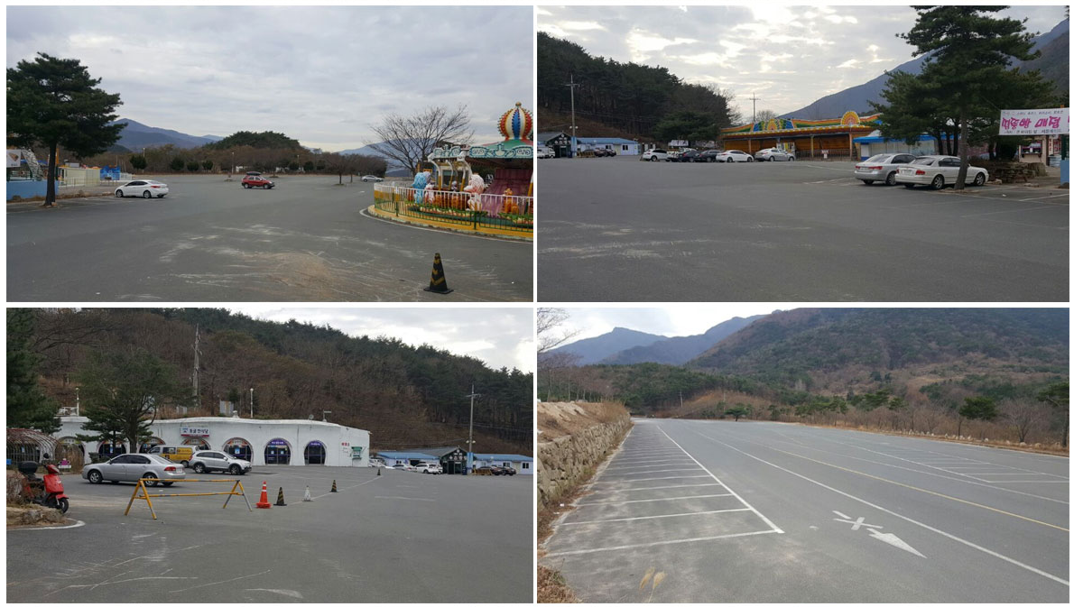 자수정 동굴 눈썰매장_주차장