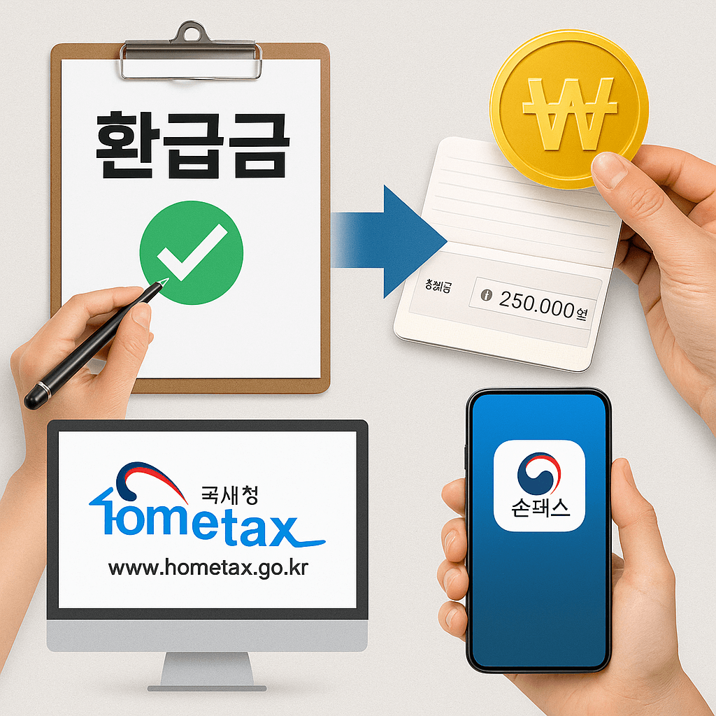 국세청 원클릭 환급 신청방법과 주의사항