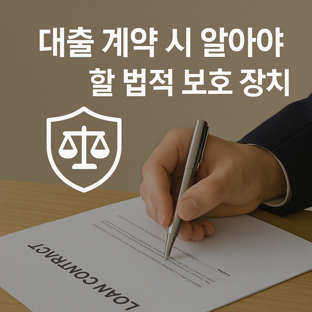 대출 계약 시 알아야 할 법적 보호 장치