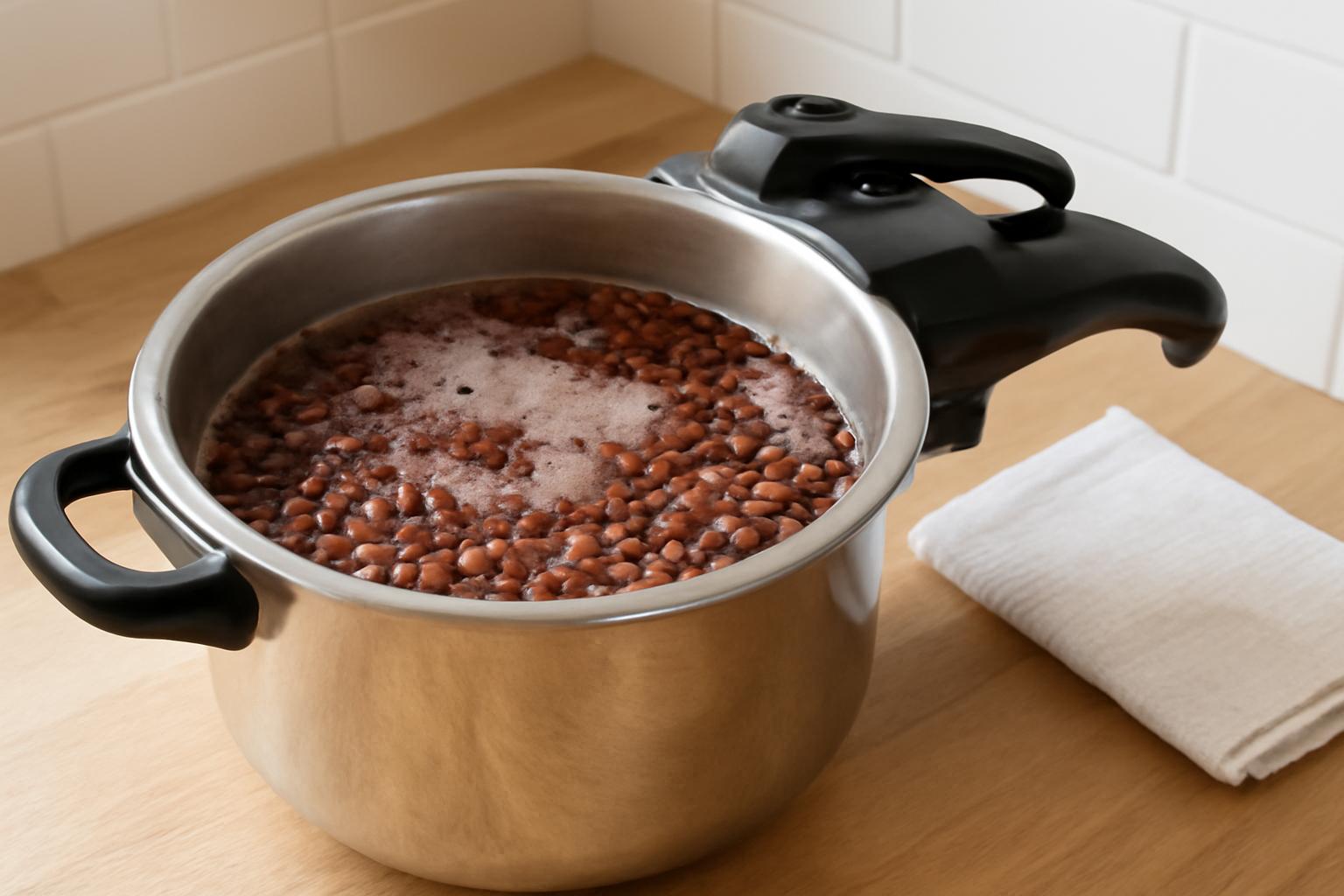 압력솥 팥 삶는법