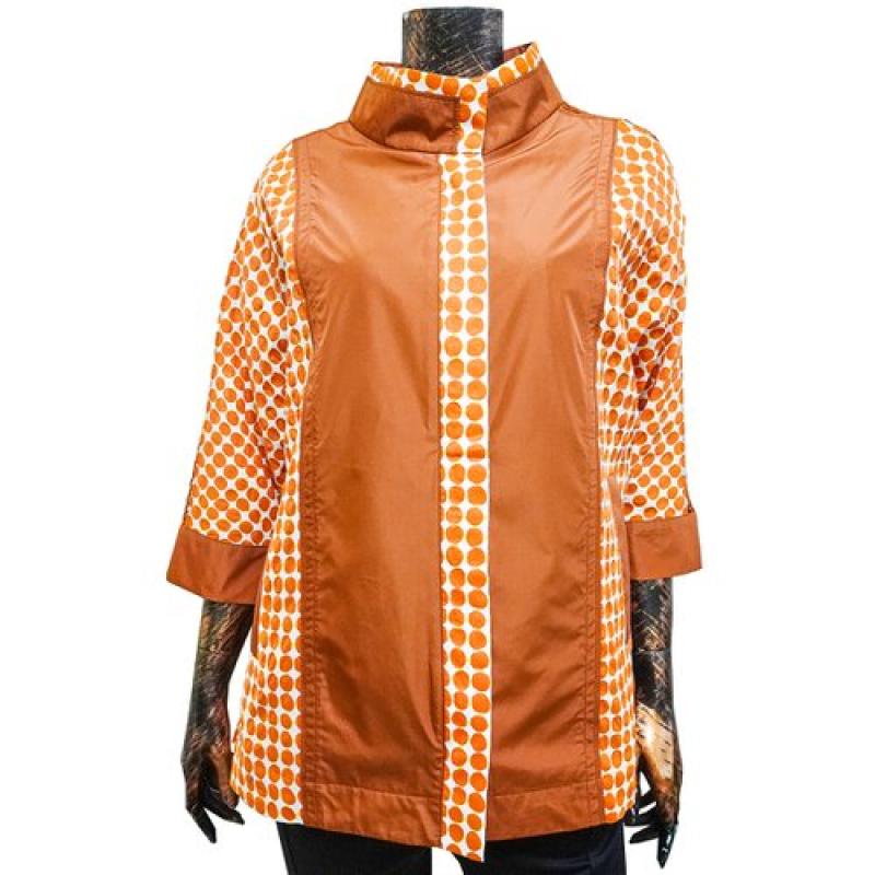 데시데 면도트소재 메모리배색 숏자켓 DLS519