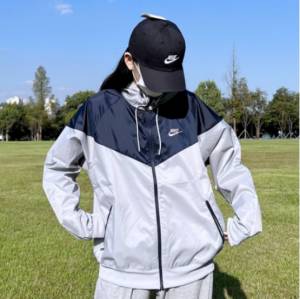 나이키 WIND 바람막이 우븐 아노락 후디 자켓 라이트옵시디언 [브랜딩랩스]