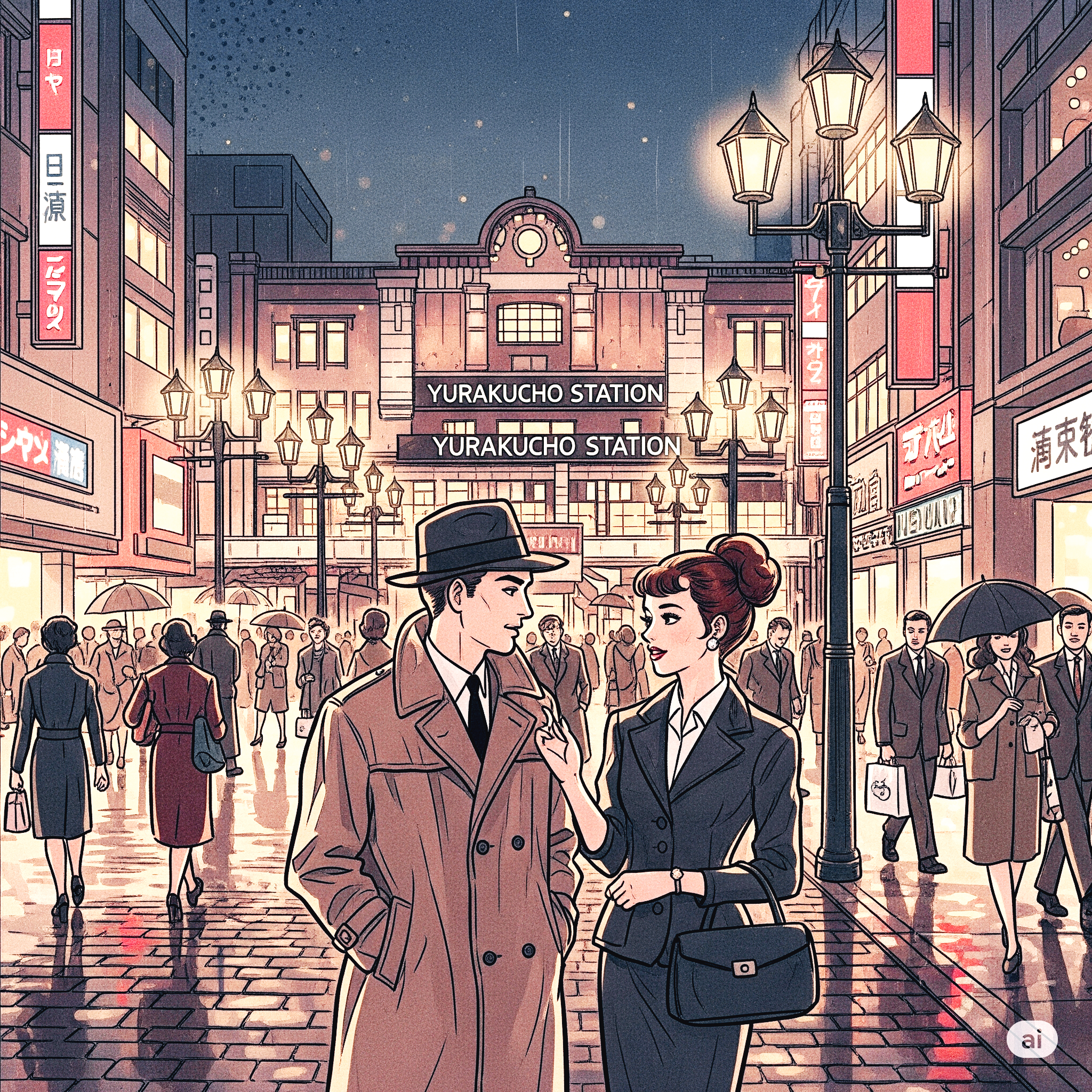 유라쿠쵸에서 만난 남녀