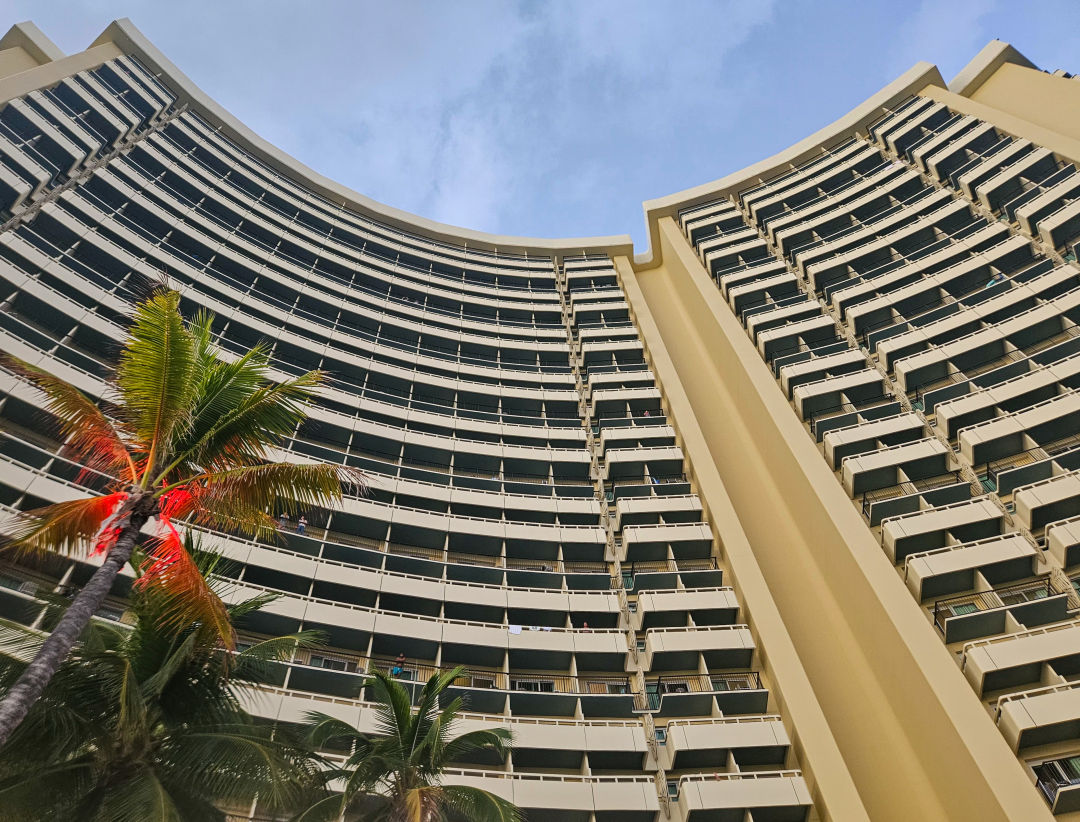 쉐라톤 와이키키 수영장 일몰