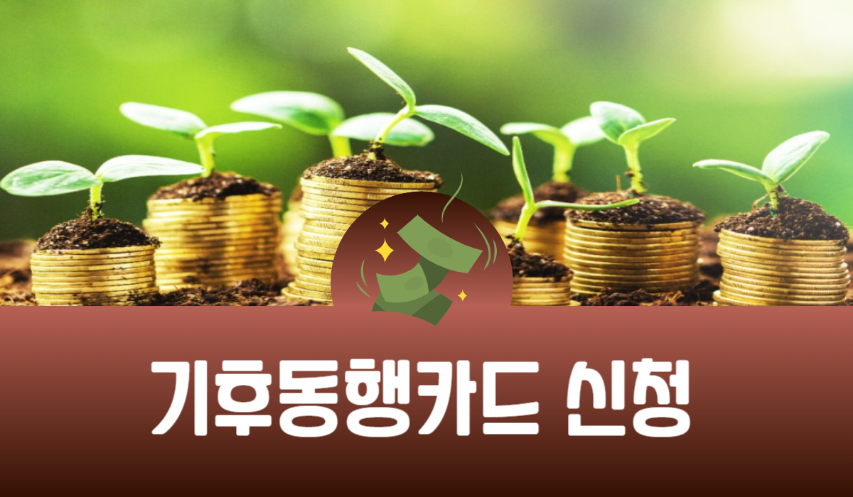 기후동행카드 신청