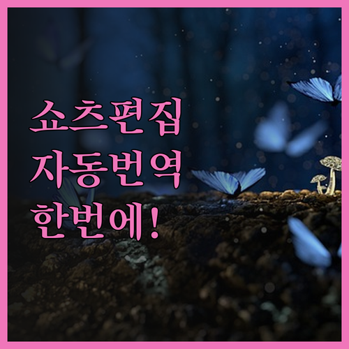 자동화 쇼츠 편집 프로그램 출시 자막