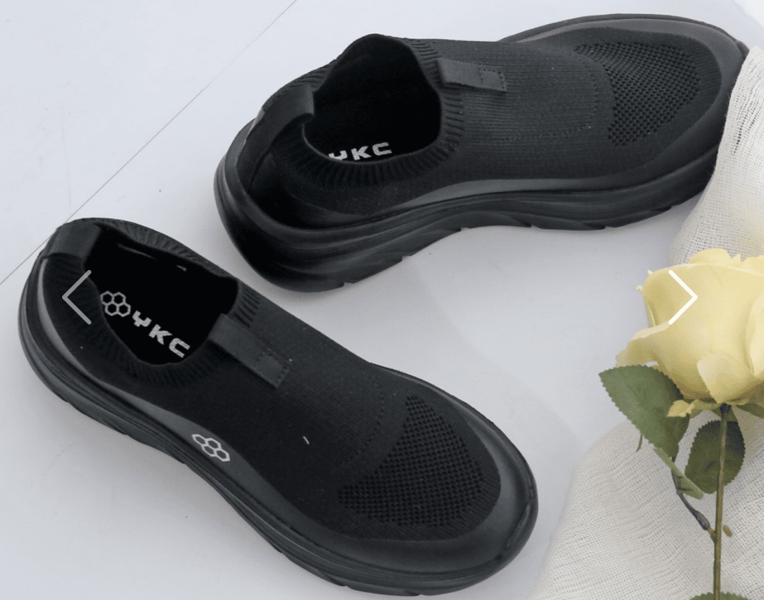 니트 메쉬 슬립온 플라잉15-검정색