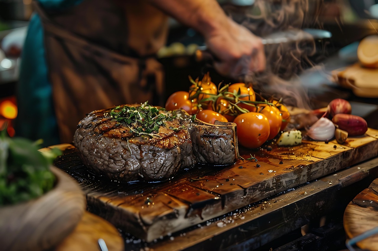 스테이크 사진