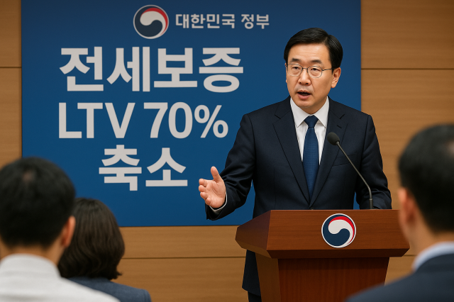 LTV 축소를 발표하는 정부