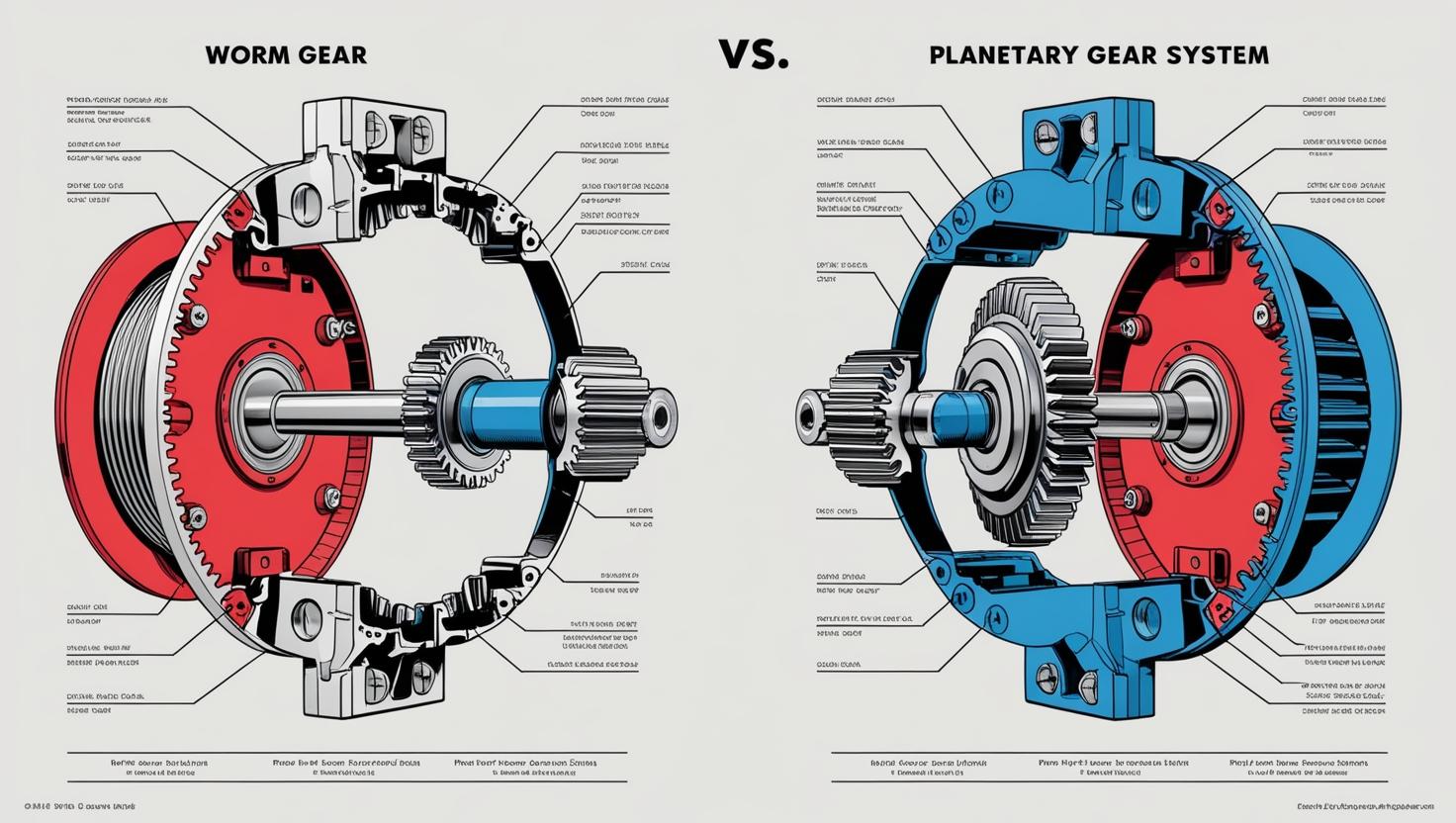 웜기어 vs 유성기어 차이점은? 
