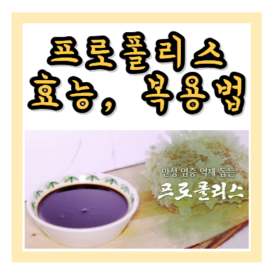 프로폴리스 효능