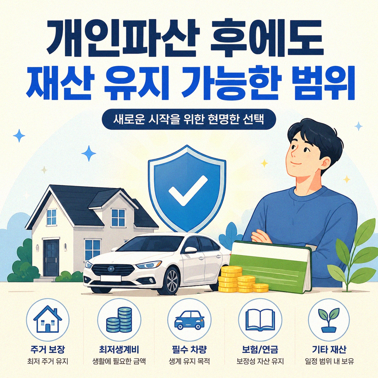 개인파산할 때 내 집이나 차, 얼마나 가질 수 있나