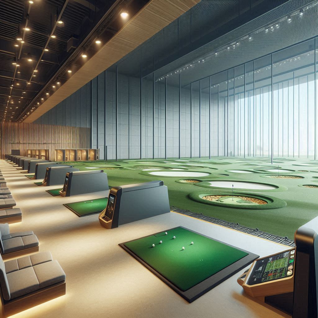 실내골프연습장 배경