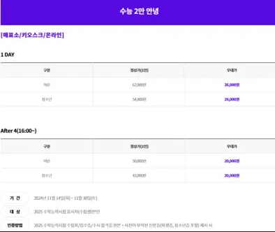 2025년 수험생 할인 총정리 영화, 쇼핑, 교통까지 한눈에
