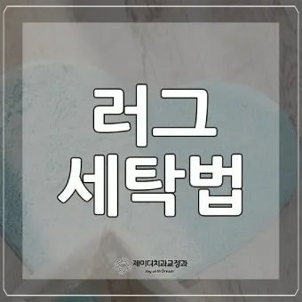 러그 세탁 드라이클리닝 표지 확인과 국소세척 요령_24