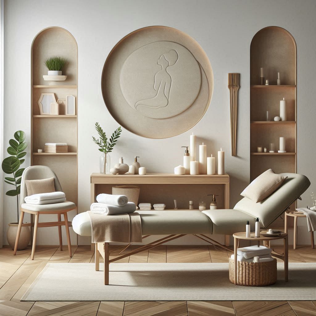 피부,체형관리 샵 배경