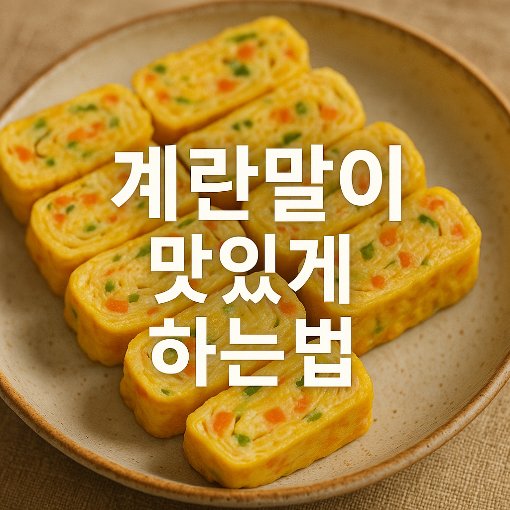 계란말이 맛있게 하는법