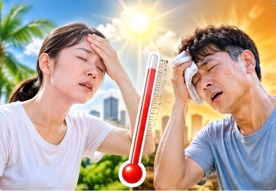 열사병과 열탈진 차이 총정리｜땀이 나면 괜찮을까? 헷갈리는 온열질환 구별법