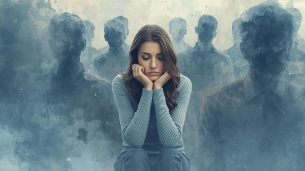 깊은 사유를 즐기는 INTP 청소년은 때로 또래와의 대화에서 이질감을 느낍니다에 관한 그림