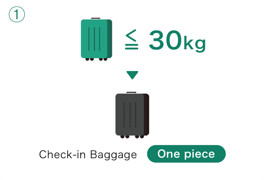 위탁 수하물 요금 예시1