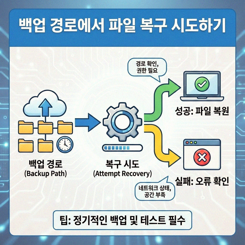 엑셀 자동저장 파일 복구 안될 때 당황하지 마세요 백업 경로 확인하기
